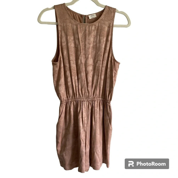 ARITZIA Wilfred Silk-look Blush Pink Rive Romper with Shorts Size S - Picture 3 of 14
